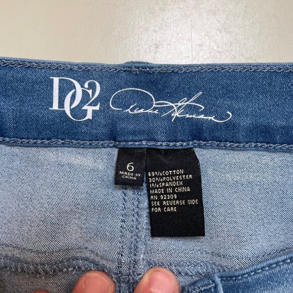 PG Embellished Fringe Hem Mid-Rise Skinny Jeans with Beaded Design Size 6 - Picture 7 of 12